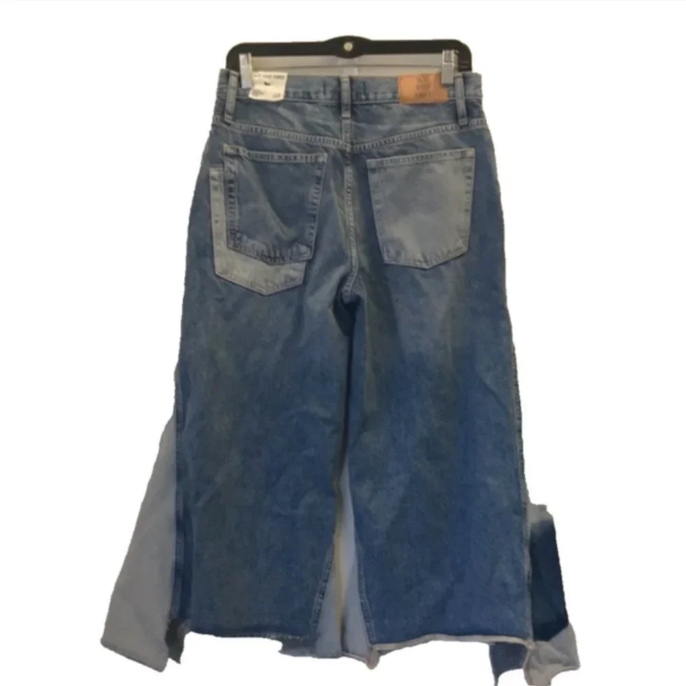 Free People We The Free Ripple Wide-Leg Cropped Jeans